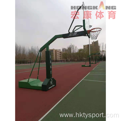Hongkang Good Price Tempered Glass Backboard Basketball Stand